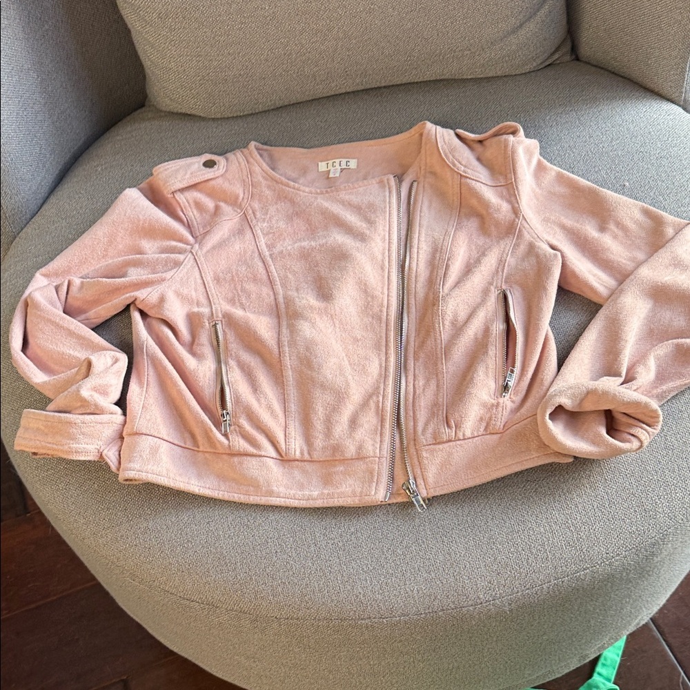 TCEC Women's Blush Moto Jacket